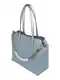 POLLINI Shopper torba ''''DARLENE''''  sivkasto plava / zlatna / srebro