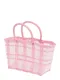 GLAMOROUS Nákupní taška  pink / průhledná