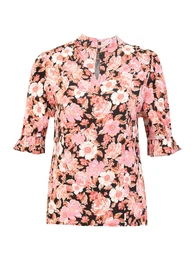 Dorothy Perkins Tall Halenka krémová / růžová / pitaya / černá