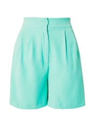 Kalhoty se sklady v pase nefritová