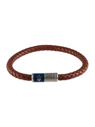 Armband braun / silber / marine
