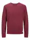 JACK & JONES Pullover 'Leo' burgunder