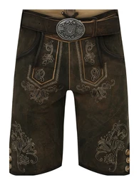 Krger Buam Hose 'Paolo' beige / dunkelbraun