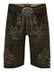 Krger Buam Hose 'Paolo' beige / dunkelbraun