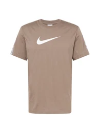 T-Shirt ''''Repeat'''' khaki / schwarz / wei