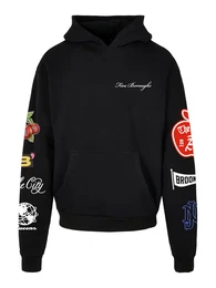 Sweatshirt 'Homage' gelb / rot / schwarz / wei