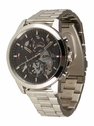 Uhr navy / schwarz / silber / wei