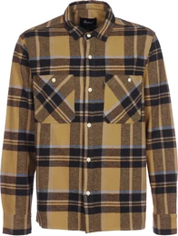 PENFIELD Hemd ''''Cordan'''' dunkelbeige / hellblau / schwarz
