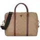 GUESS Aktentasche ''''Vezzola'''' dunkelbeige / braun / hellbraun