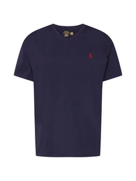 T-Shirt marine / knallrot