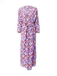Kimono šeříková / červená / bílá