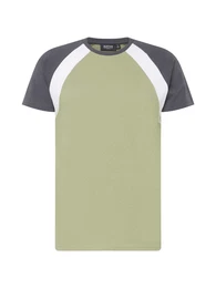 T-Shirt nachtblau / oliv / weiß
