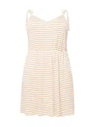 Šaty světle béžová / bílá