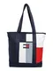 Tommy Jeans Shopper torba  mornarsko plava / svijetloplava / crvena / bijela
