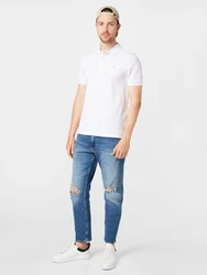 FARAH Poloshirt BLANES gelb/weiß