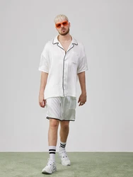 ABOUT YOU x Rewinside Shorts 'Aras' schwarz/weiß