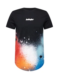 T-Shirt blau / orange / rot / schwarz / weiß