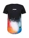 HOLLISTER T-Shirt blau / orange / rot / schwarz / weiß
