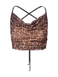 Top 'Joselyn' hnědá / cappuccino