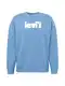 LEVI'S  Sweatshirt 'Relaxd Graphic Crew' rauchblau / weiß