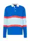 TOMMY HILFIGER Poloshirt royalblau / himmelblau / rot / weiß