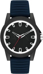 Uhr nachtblau / grau / wei