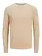 JACK & JONES Pullover 'JJEAtlas' hellbeige