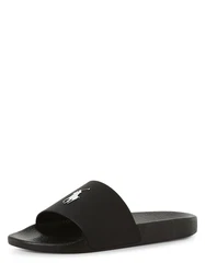 Polo Ralph Lauren Badeschuh Pantolette 'Polo Slide' schwarz/weiß