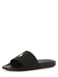 Pantolette 'Polo Slide' schwarz / wei