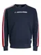 JACK & JONES Sweatshirt ''''LOGAN'''' navy / rot / wei