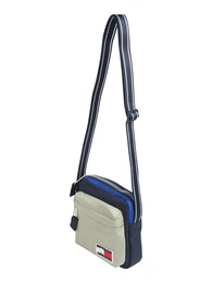 Umhängetasche navy / royalblau / schlammfarben / weiß