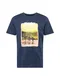 JACK & JONES T-Shirt ''''MALIBU'''' navy / mischfarben