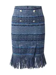 Sukně modrá / marine modrá / bílá