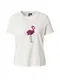 VERO MODA Tričko  cyclam / černá / bílá