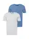 LEVI'S  Shirt 'Slim 2 Pack Crewneck' himmelblau / hellgrau