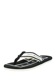 Zehentrenner beige / schwarz / wei