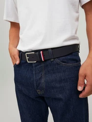 JACK & JONES Gürtel 'Espo' navy / rot / schwarz / wei