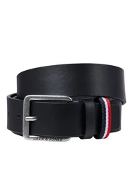 JACK & JONES Gürtel 'Espo' navy / rot / schwarz / wei