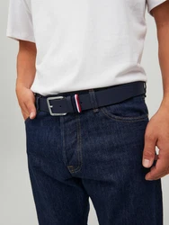 JACK & JONES Gürtel 'Espo' navy/dunkelblau/rot/weiß