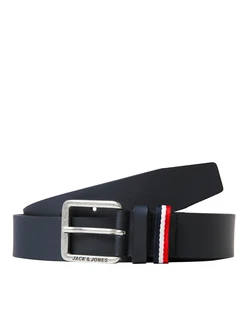 JACK & JONES Gürtel 'Espo' navy/dunkelblau/rot/weiß