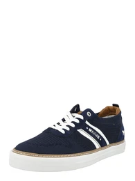 Sneaker dunkelblau / braun / weiß