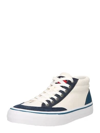Sneaker blau / hellrot / weiß