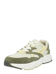 Sneaker dunkelgrn / wei / gelb