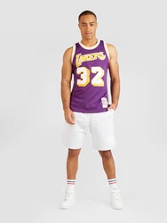 Mitchell & Ness Sporttop 'LOS ANGELES LAKERS - MAGIC JOHNSON' NBA 85-86 T-Shirt goldgelb/aubergine/wei