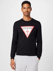 GUESS Sweatshirt Audley rot/schwarz/weiß