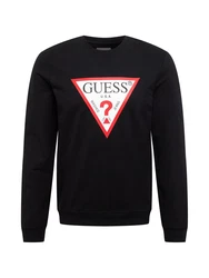 GUESS Sweatshirt Audley rot/schwarz/weiß