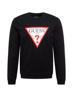 GUESS Sweatshirt Audley rot/schwarz/weiß