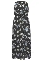 Letní šaty nebeská modř / černá / bílá