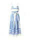 VERO MODA Haljina  plava / siva / bijela