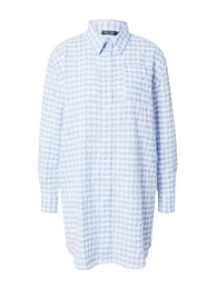 Košulja haljina 'Gingham' svijetloplava / bijela